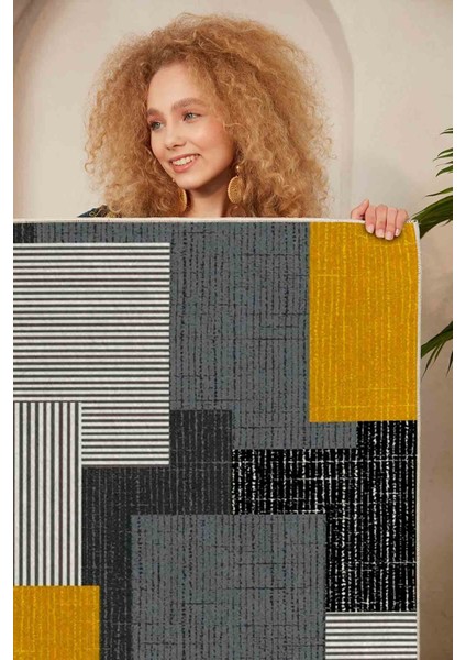 Halı Dekoratif Özel Tasarım Modern İnce Yıkanabilir 800 Gr /M2 Kaymaz Taban Trend Halı modelleri