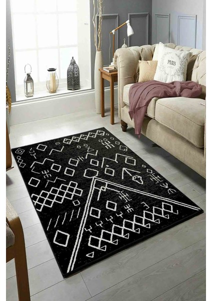 Halı Dekoratif Özel Tasarım Modern İnce Yıkanabilir 800 Gr /M2 Kaymaz Taban Trend Halı