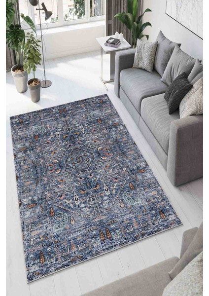 Halı Dekoratif Özel Tasarım Modern İnce Yıkanabilir 800 Gr /M2 Kaymaz Taban Trend Halı