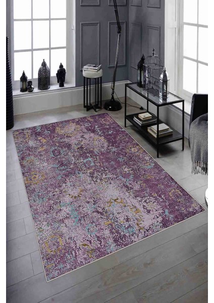 Halı Dekoratif Özel Tasarım Modern İnce Yıkanabilir 800 Gr /M2 Kaymaz Taban Trend Halı