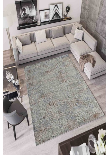 Halı Dekoratif Özel Tasarım Modern İnce Yıkanabilir 800 Gr /M2 Kaymaz Taban Trend Halı
