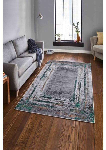 Halı Dekoratif Özel Tasarım Modern İnce Yıkanabilir 800 Gr /M2 Kaymaz Taban Trend Halı