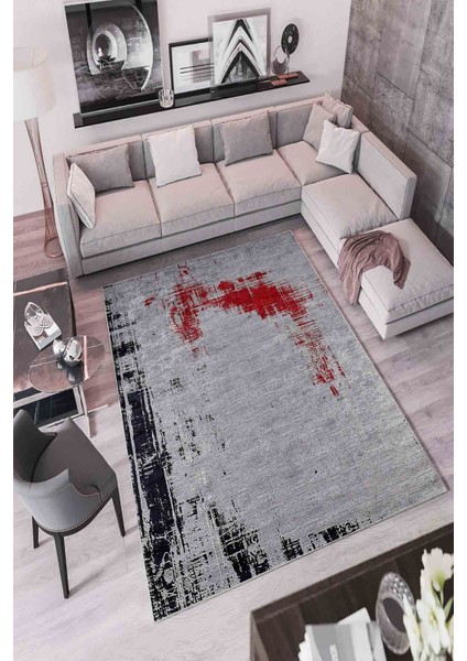 Halı Dekoratif Özel Tasarım Modern İnce Yıkanabilir 800 Gr /M2 Kaymaz Taban Trend Halı