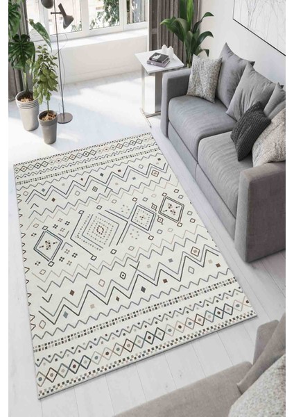 Halı Dekoratif Özel Tasarım Modern İnce Yıkanabilir 800 Gr /M2 Kaymaz Taban Trend Halı