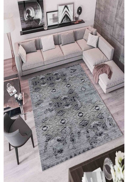 Halı Dekoratif Özel Tasarım Modern İnce Yıkanabilir 800 Gr /M2 Kaymaz Taban Trend Halı