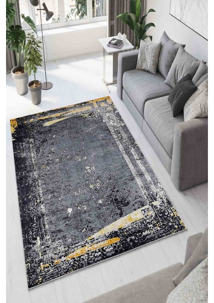 Halı Dekoratif Özel Tasarım Modern İnce Yıkanabilir 800 Gr /M2 Kaymaz Taban Trend Halı