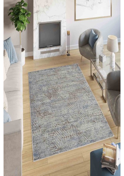 Halı Dekoratif Özel Tasarım Modern İnce Yıkanabilir 800 Gr /M2 Kaymaz Taban Trend Halı