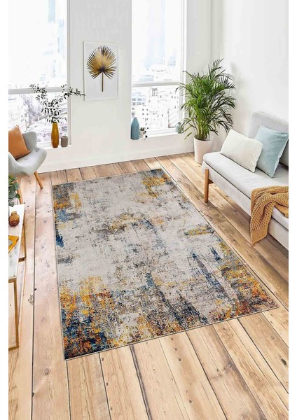 Halı Dekoratif Özel Tasarım Modern İnce Yıkanabilir 800 Gr /M2 Kaymaz Taban Trend Halı
