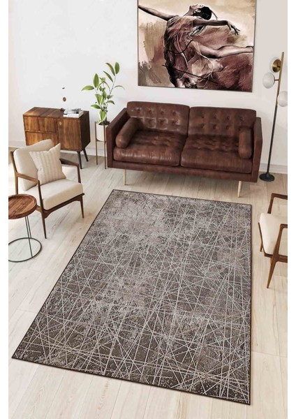 Halı Dekoratif Özel Tasarım Modern İnce Yıkanabilir 800 Gr /M2 Kaymaz Taban Trend Halı