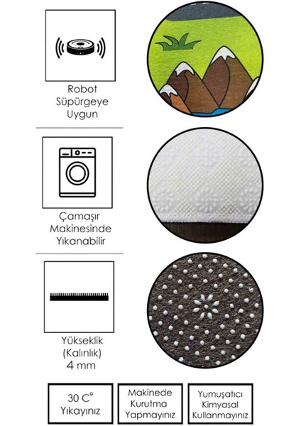 Halı Dekoratif Özel Tasarım Modern İnce Yıkanabilir 800 Gr /M2 Kaymaz Taban Trend Halı indirimleri