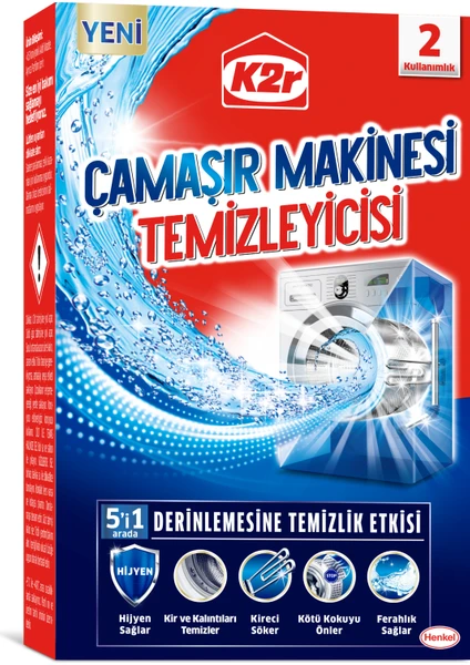 K2r Çamaşır Makinesi Temizleyicisi 2'li