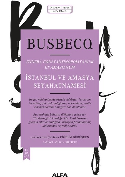 Istanbul ve Amasya Seyahatnamesi – (Ciltli) - Busbecq