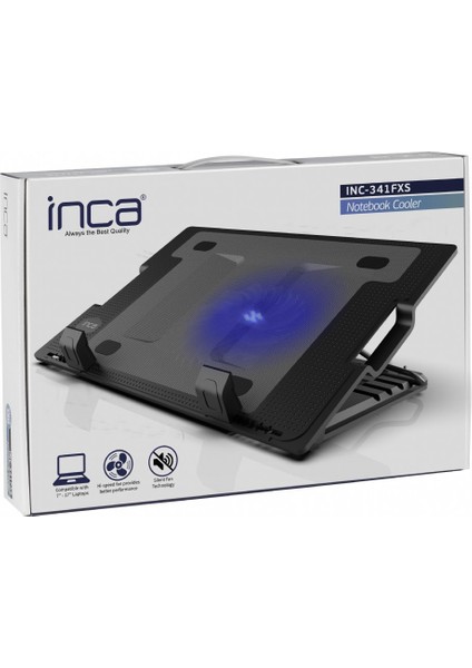 INC-341FXS Ergonomik USB Sessiz Notebook Stand+Soğutucu