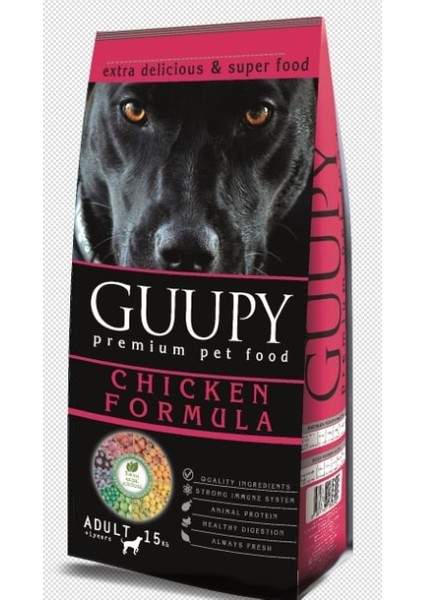 Yetişkin Tavuklu Kuru Köpek Maması 15 kg