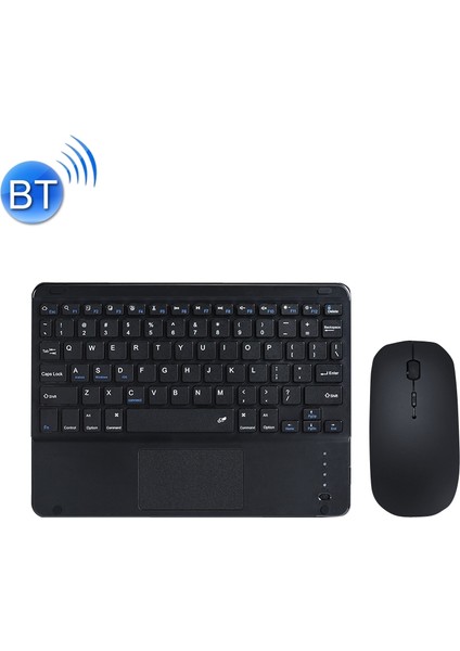 871 Taşınabilir Kablosuz Mavitooth Klavye + Fare Seti (Siyah + Mouse) (Yurt Dışından)