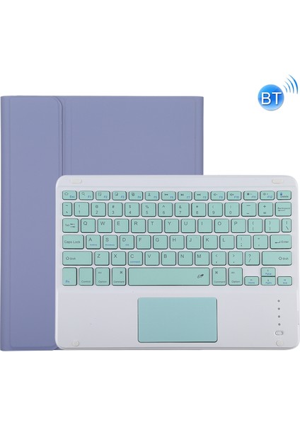 Mavitooth Yeşil Keyboard Microfiber Leather Protective Case (Mor) (Yurt Dışından)