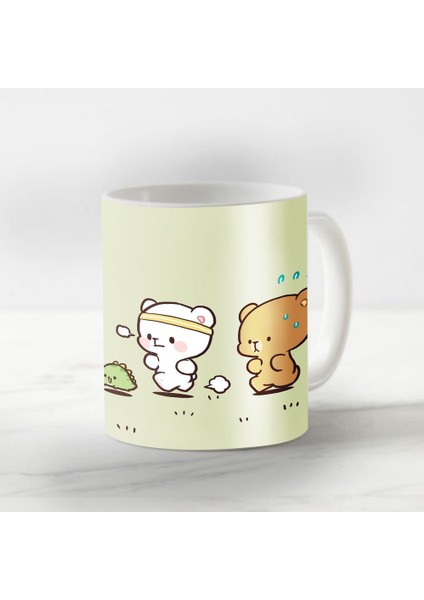 Beyaz Sevgililer Günü Kupa Bardak Mod 133