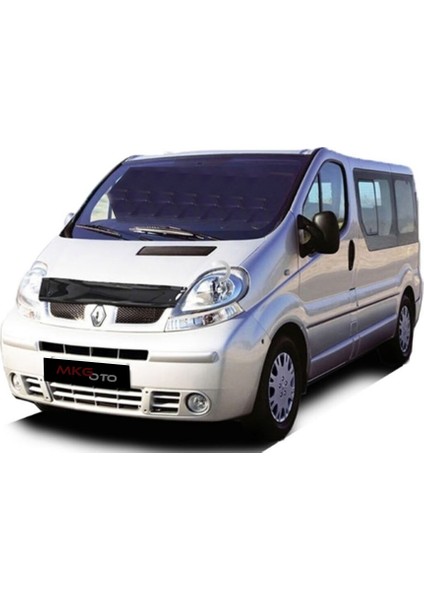 Renault Traffic 2003 - 2014 Ön Kaput Koruyucu Rüzgarlığı Piano Black 3.2 mm Kalın Plastik