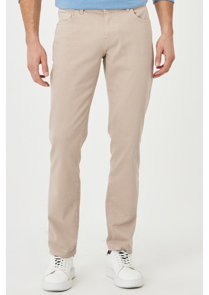 ALTINYILDIZ CLASSICS Erkek Taş 360 Derece Her Yöne Esneyen Slim Fit Dar Kesim Pamuklu Esnek Rahat Pantolon