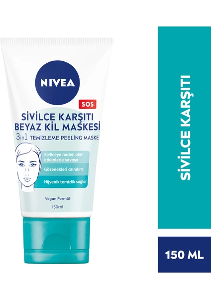 Beyaz Kil Maskesi 150 ml