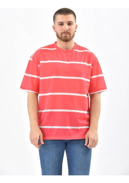Kırmızı Bisiklet Yaka Çizgili T-Shirt fiyatları