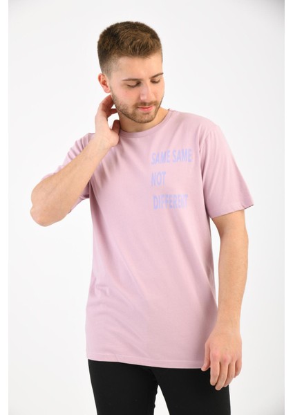 Pudra Kısa Kollu Baskı Detaylı T-Shirt modelleri