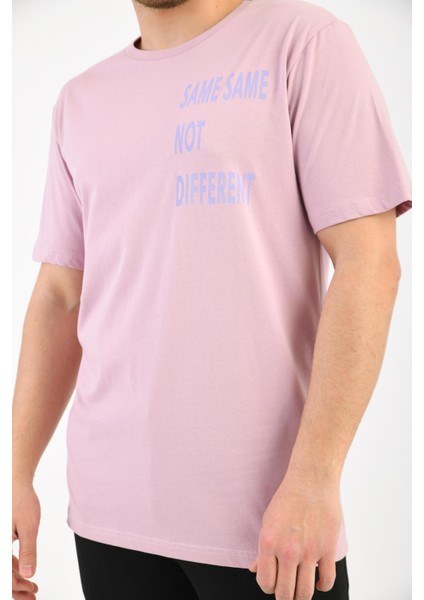 Pudra Kısa Kollu Baskı Detaylı T-Shirt fırsatları