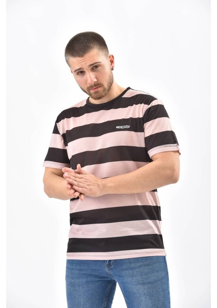 Siyah Regular Fit Çizgili Ringelli T-Shirt modelleri