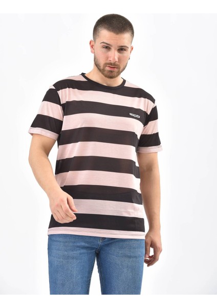 Siyah Regular Fit Çizgili Ringelli T-Shirt indirimleri