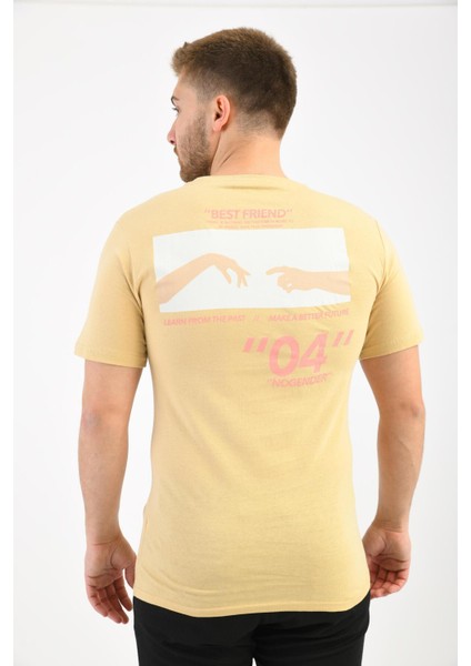 Somon Ön Arka Baskı Detaylı T-Shirt fiyatları