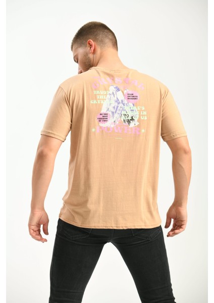 Taş Regular Fit Baskılı Pamuklu T-Shirt