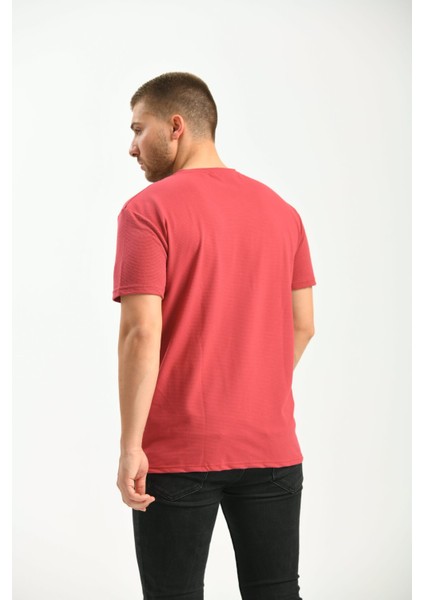 Fuşya Regular Fit Bisiklet Yaka Kısa Kollu T-Shirt fırsatları