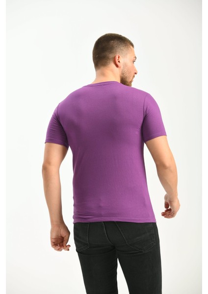Mor Baskı Detaylı Regular Fit Tshirt fiyatları