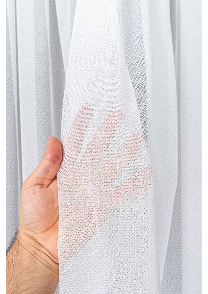 Kullanıma Hazır Ekstraforlu Pilesiz Tül Perde Tek Kanat - Ekru 110 x 240 cm indirimleri