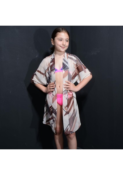 Paredora Cappuccio Anne Kız Kimono Pareo