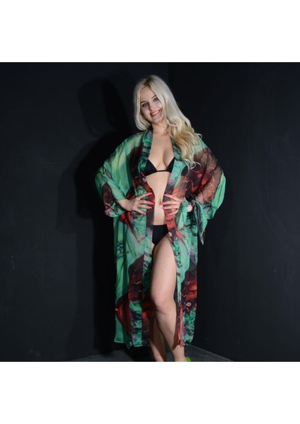 Paredora Jungle Green Kimono Pareo