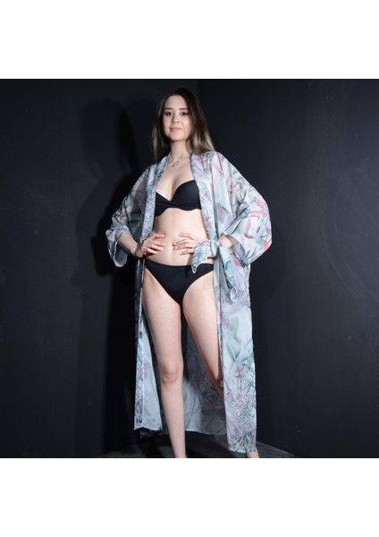 Paredora Yağmur Ormanı Desenli Kimono Pareo fiyatları