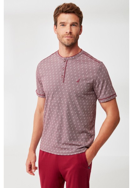Yelken Desenli Pijama Takımı
