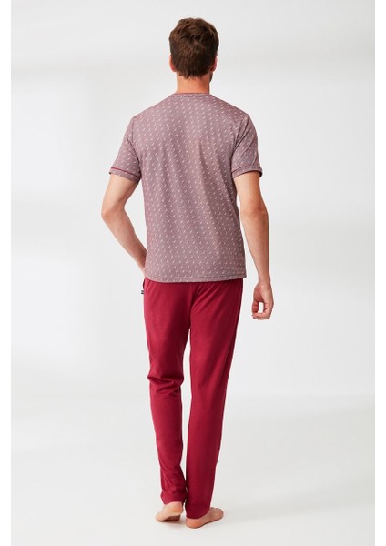 Yelken Desenli Pijama Takımı