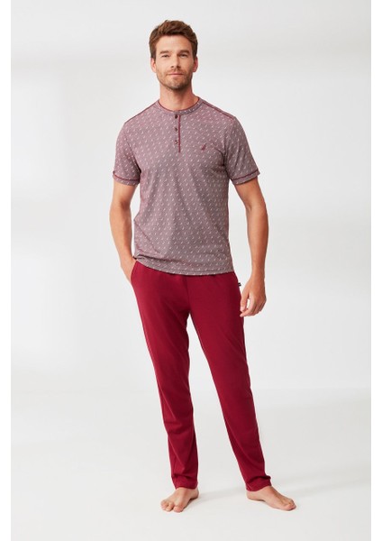 Yelken Desenli Pijama Takımı