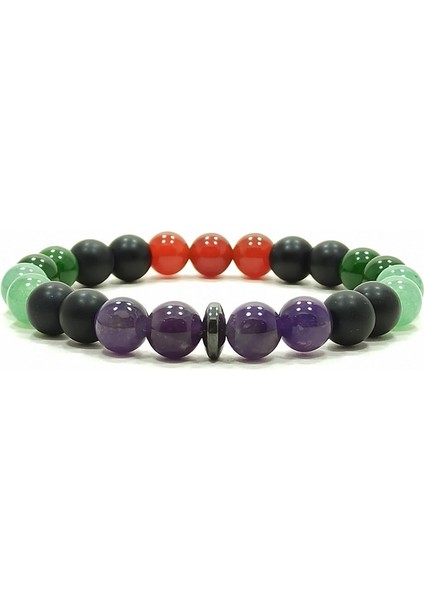 Mutluluk Bilekliği Akik Yeşim Aventurin Ametist Oniks Doğal Taş Bileklik Berlin fiyatları