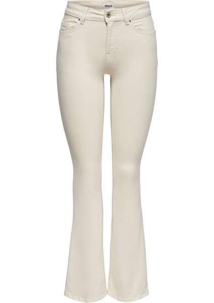 Blush Life Kadın Krem Jean Pantolon (15230778-ECRU)