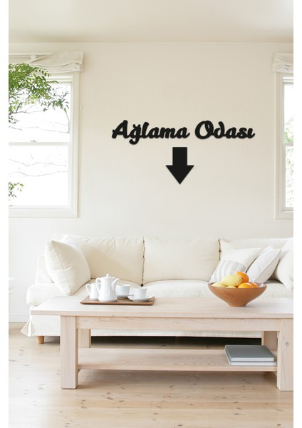 Ağlama Odası Yazılı Dekoratif Ahşap Tablo modelleri