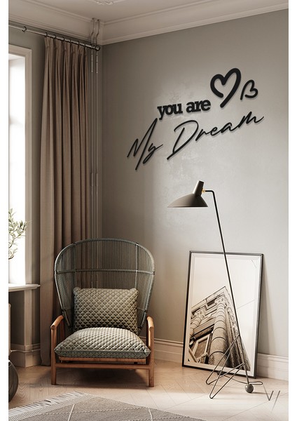 You Are My Dream Yazılı Dekoratif Ahşap Tablo fiyatları