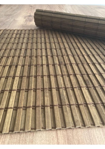 Bambu Amerikan Servis 2' Li Set Açık Kahverengi