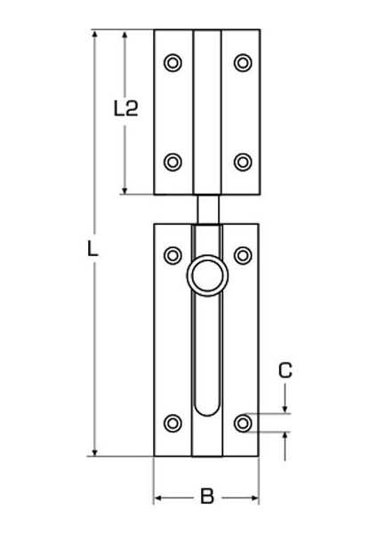 80MM Paslanmaz Kapı Sürgüsü