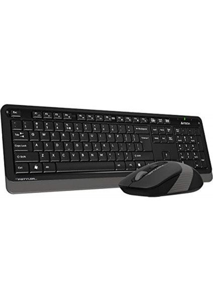 A4 Tech FG1010 2.4g Q Türkçe Fn-Multimedya Klavye + Optik 2000Dpi Mouse Siyah / Gri Kablosuz Set