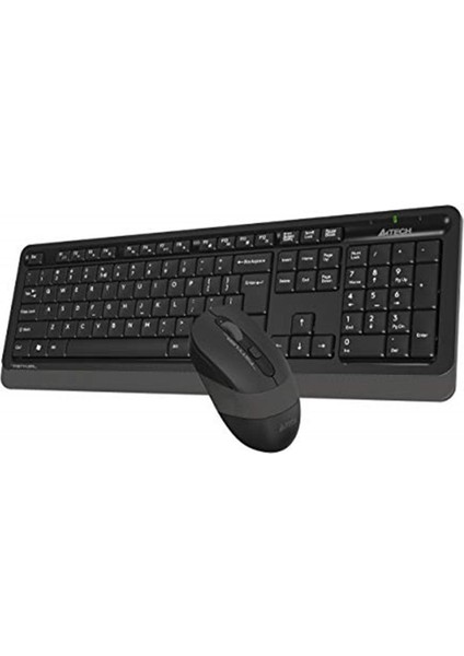 A4 Tech FG1010 2.4g Q Türkçe Fn-Multimedya Klavye + Optik 2000Dpi Mouse Siyah / Gri Kablosuz Set