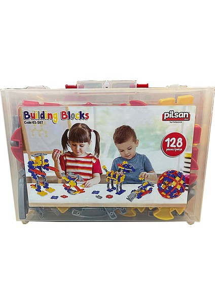 Building Blocks Çantalı 128 Adet Parçalar