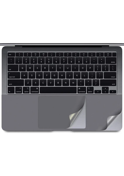 Apple 13" Macbook Pro A1706 A1708 A1989 A2159 A2338 Space Gray Trackpad Koruyucu Sticker Etiket